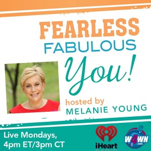 Host Melanie Young is a certified holistic health coach, award winning author and motivational muse. Follow her blog at www.melanieyoung.com Connect with her on Twitter@mightmelanie and Facebook/FearlessFabulousMelanie 